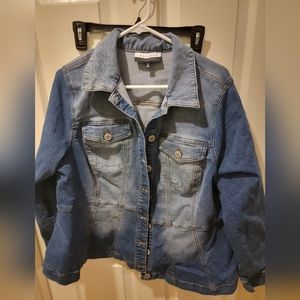 Eloquii Peplum Denim Jacket